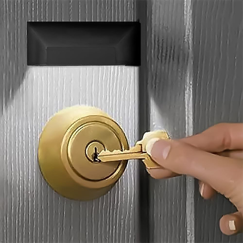 Door keyhole light - keyhole, lamp